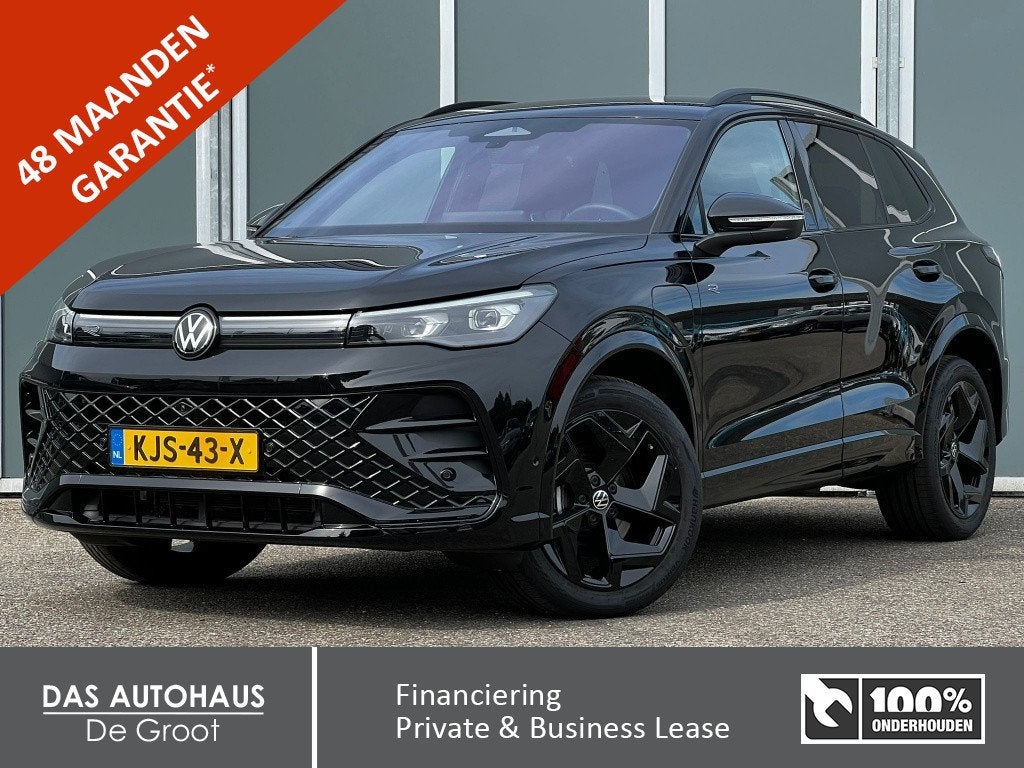 Volkswagen Tiguan 1.5 TSI eHybrid 204pk R-Line Black Style |, Auto's, Volkswagen, 12 maanden, Euro 6, 4 cilinders, Leder en Stof