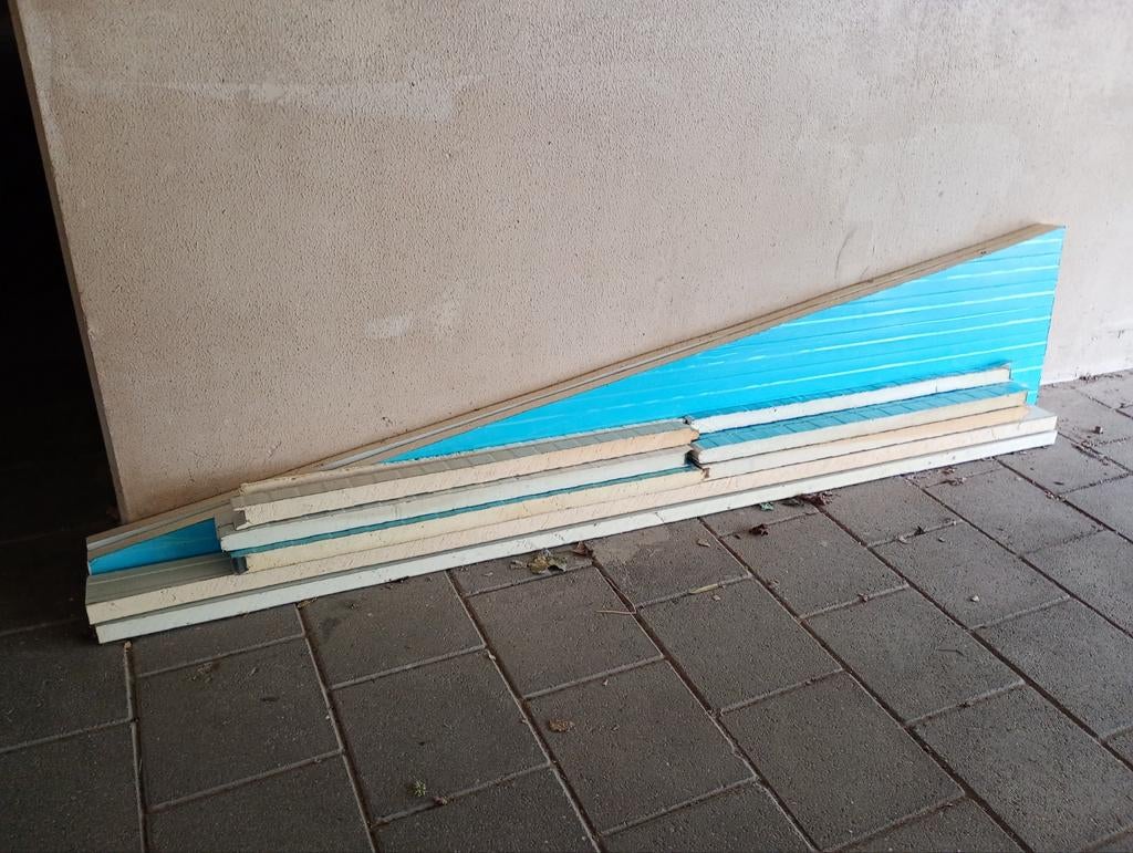 Sandwichpanelen voor veranda wit, Ophalen, Hardschuim (Pir), 8 tot 12 cm, 15 m² of meer