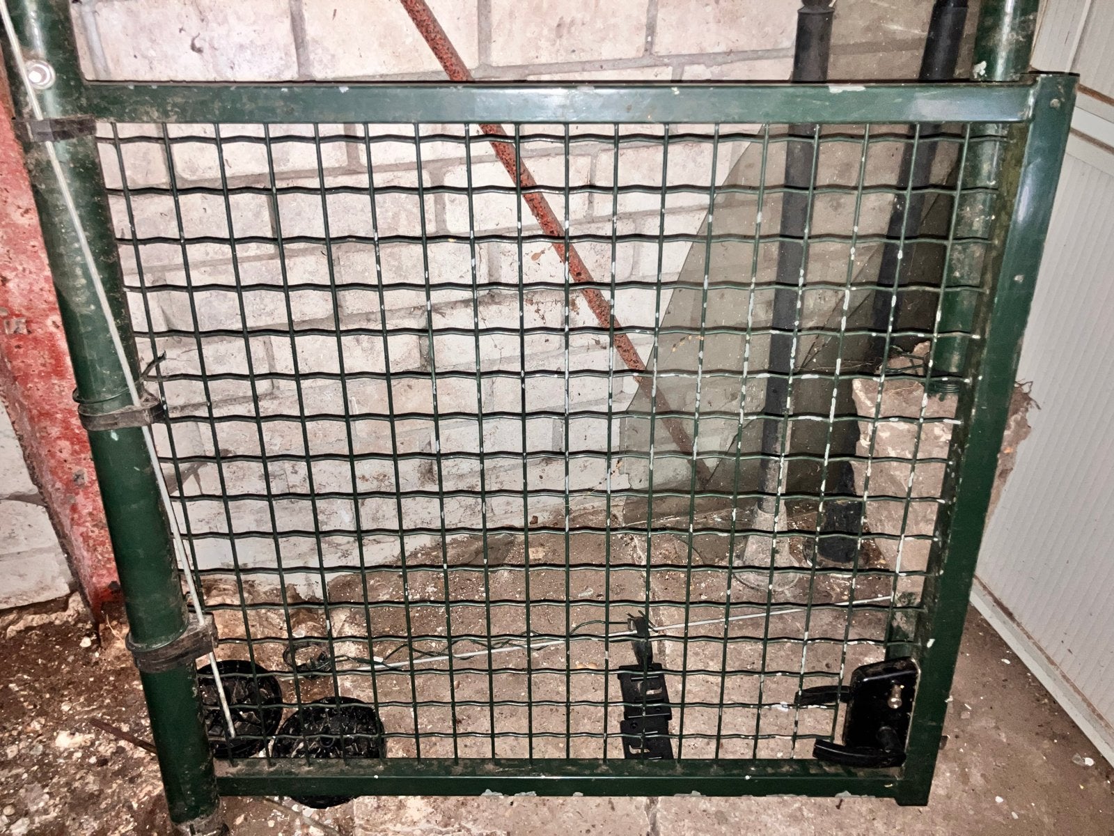 Metale poort, enkel, 90 cm hoog, Tuin en Terras, Ophalen, Gebruikt, IJzer, Overige typen