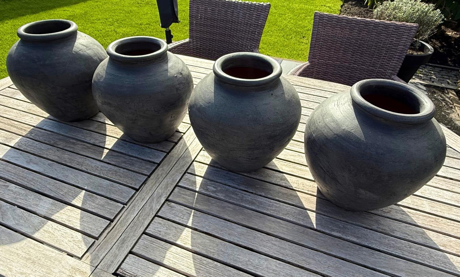Bloempot, Rond, Zo goed als nieuw, Minder dan 40 cm, Binnen