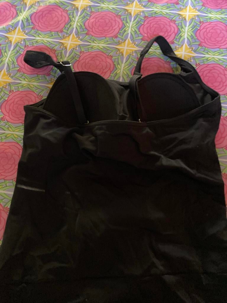 Zwart Badpak met Pijpjes, Maat 42, Kleding | Dames, Ophalen of Verzenden, Zo goed als nieuw, Zwart, Badpak