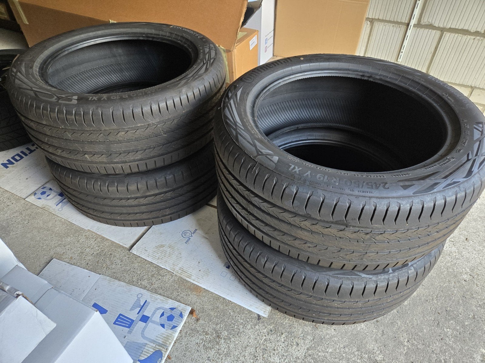 4x Continental EcoContact 6 Q 245/50 R19 105Y XL BMW (ster), 245 mm, Nieuw, Band(en), Zomerbanden