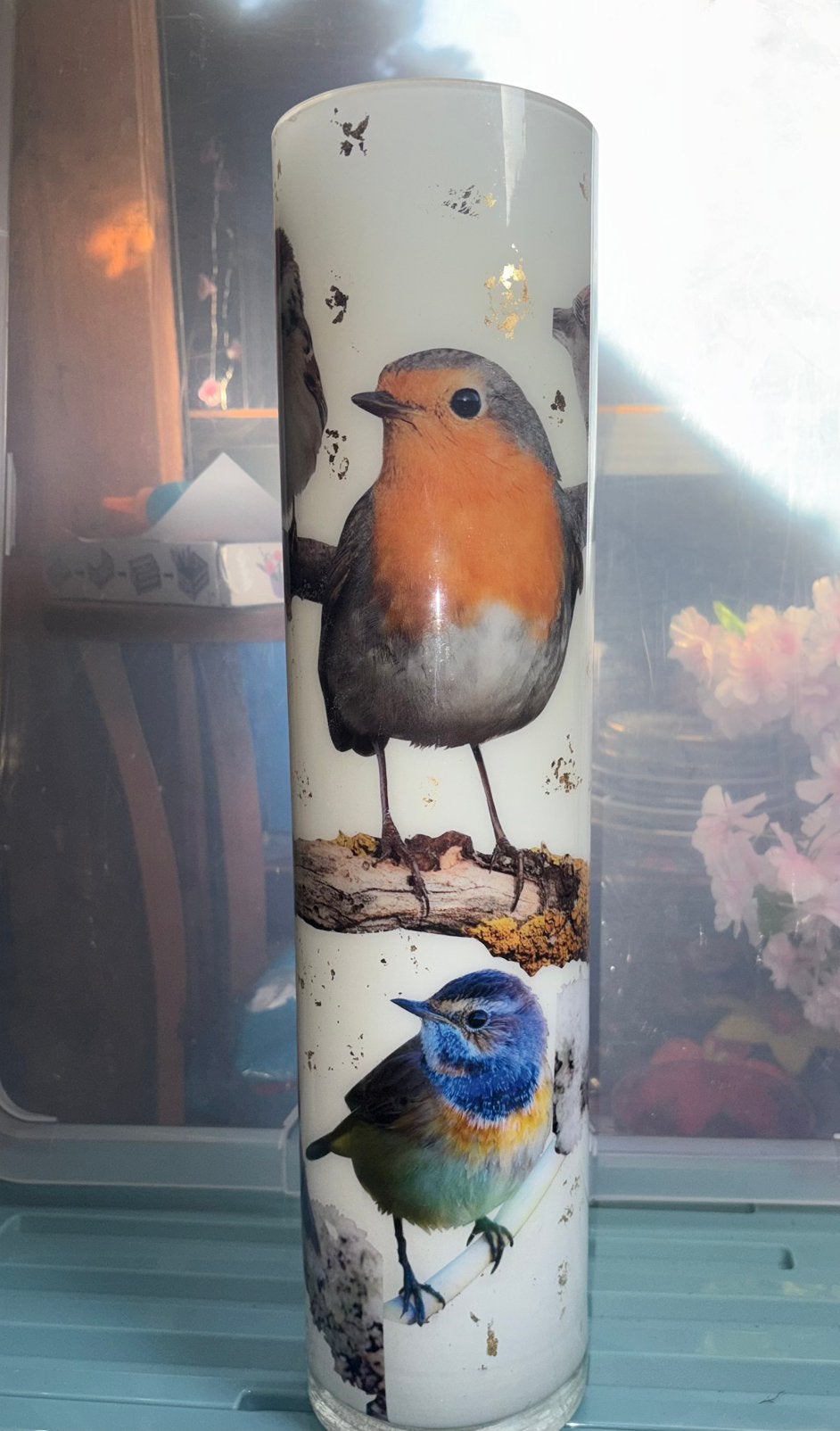 Unieke vaas met vogeltjes, Ophalen