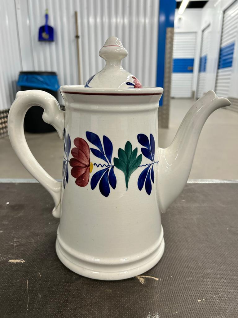 Antieke Boerenbont koffiepot met 1 ring, Ophalen of Verzenden
