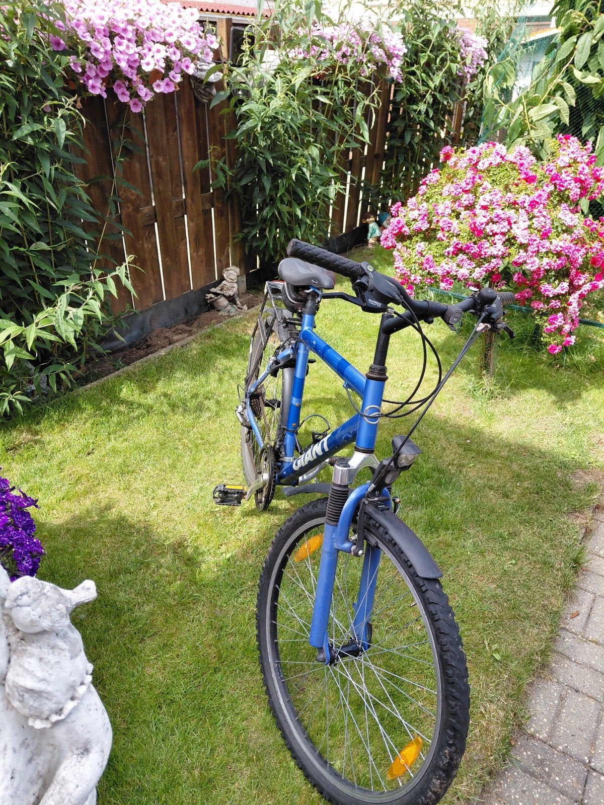 Giant fiets - Blauw, Fietsen en Brommers, Ophalen, 28 inch, Gebruikt, Velgrem