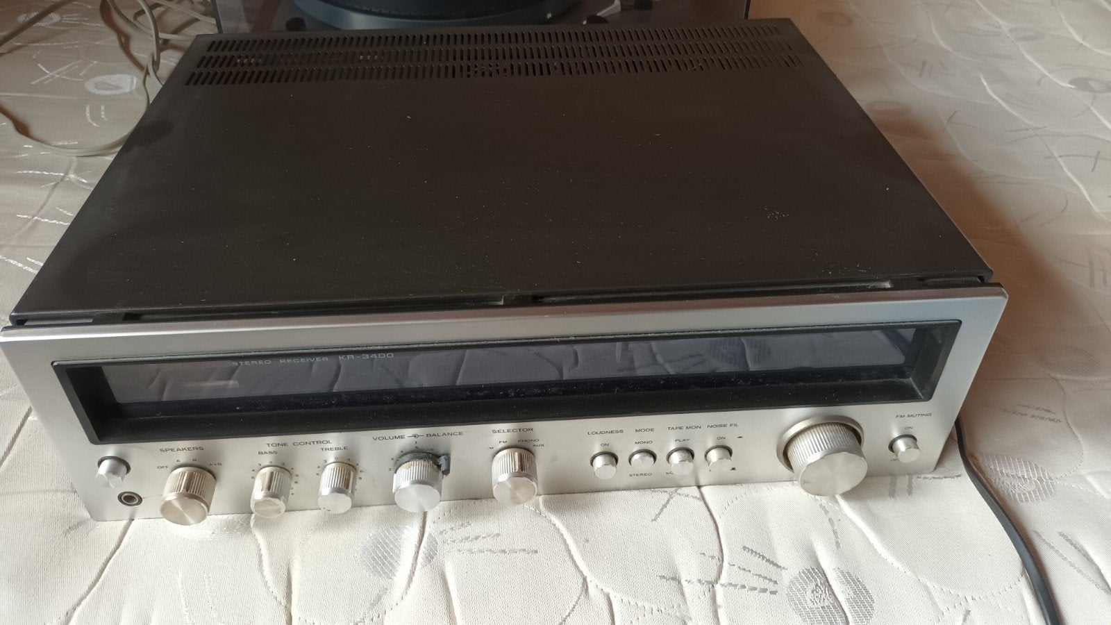 Thorens TD 166 platenspeler en Kenwood KR-3400 versterker, Ophalen, Niet werkend, Platenspeler, Thorens
