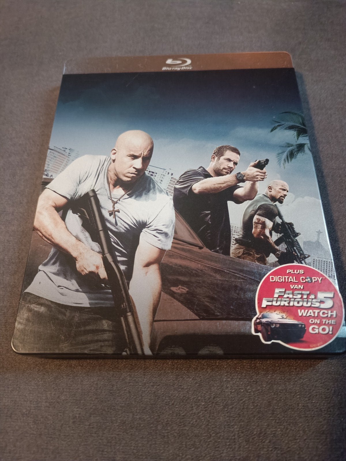 Fast and Furious 5 steelbook - bluray, Cd's en Dvd's, Blu-ray, Ophalen of Verzenden, Zo goed als nieuw, Actie