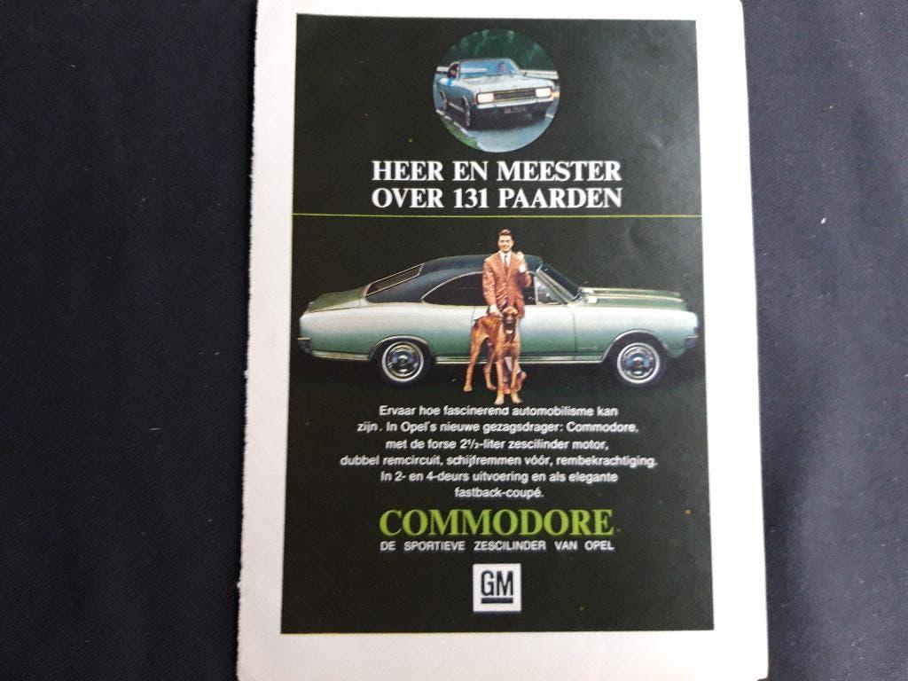 Opel Commodore '70 - originele advertentie, Ophalen of Verzenden, Zo goed als nieuw, Auto's