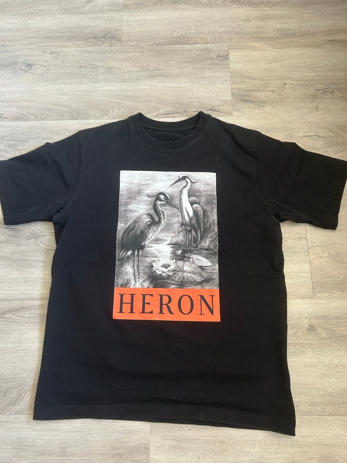 Heron Preston shirt zwart oranje, Ophalen of Verzenden, Gedragen, Maat 48/50 (M), Zwart