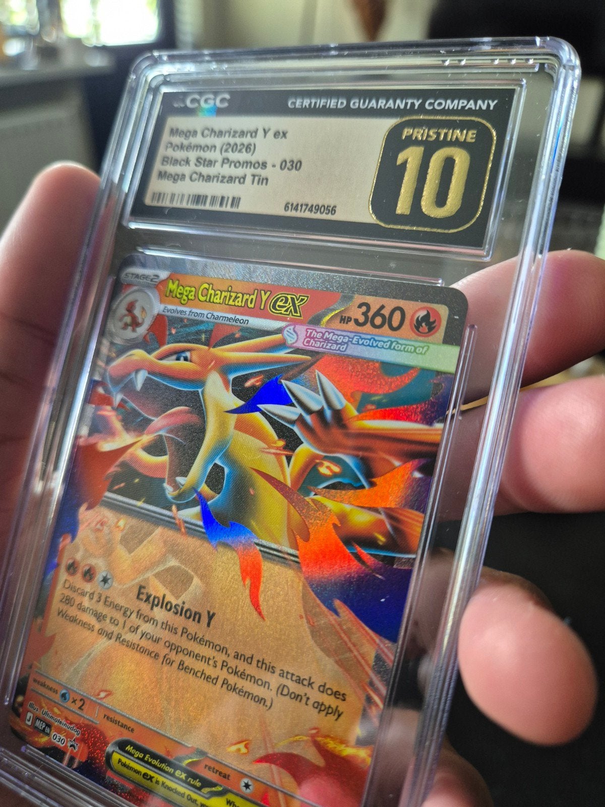 Pokémon Mega Charizard Y ex - 030 CGC Pristine 10, Ophalen of Verzenden, Nieuw, Losse kaart