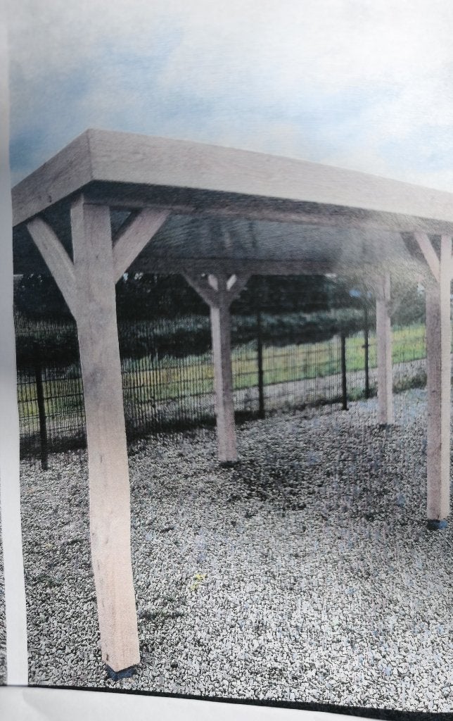 Douglas overkapping 3x3m, Tuin en Terras, Ophalen, Nieuw, Tuinpaviljoen