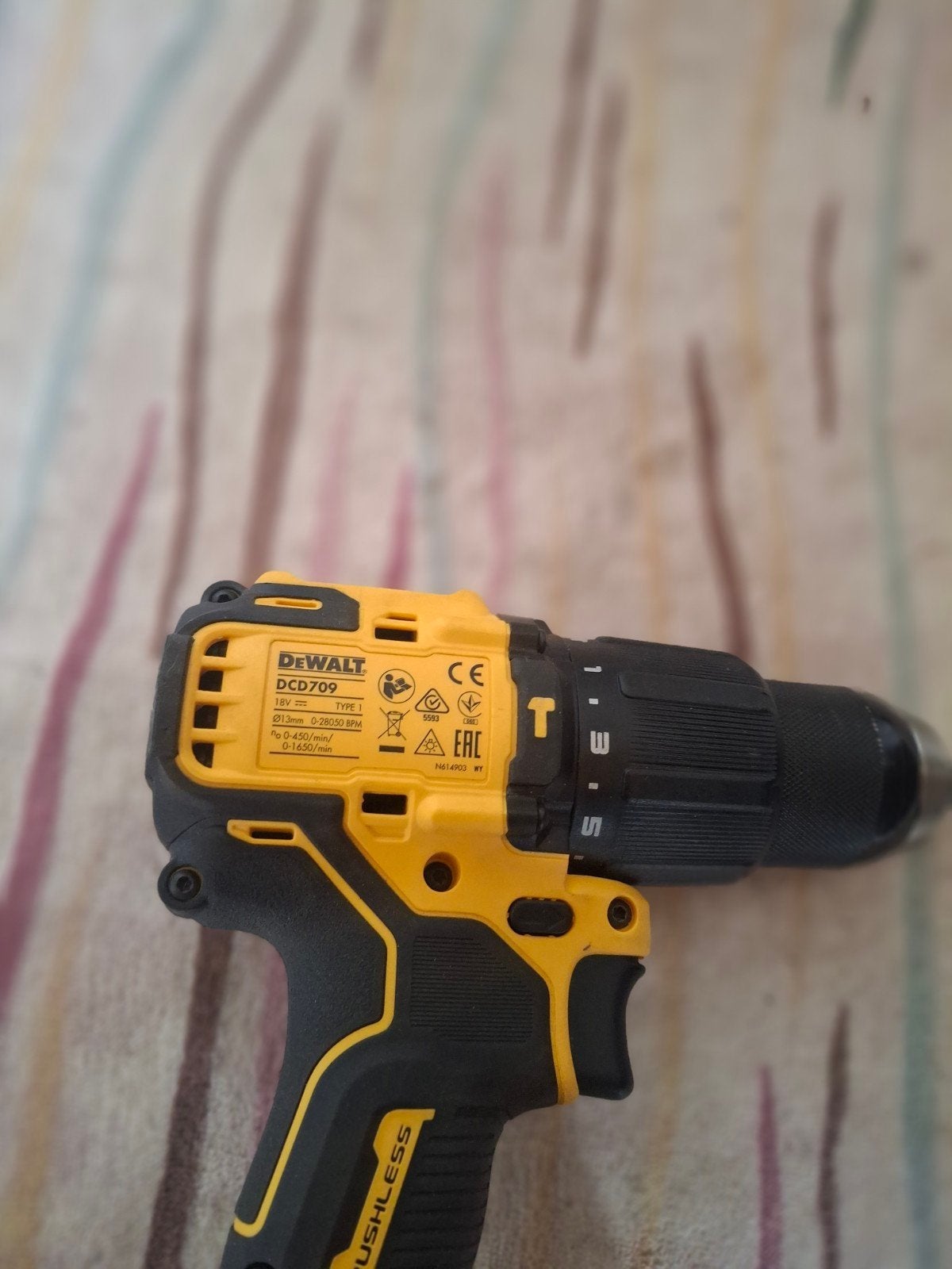 Dewalt DCD709 schroefmachine met acuu 3.00ah zonder oplader, Ophalen, Boor- en Schroefmachine