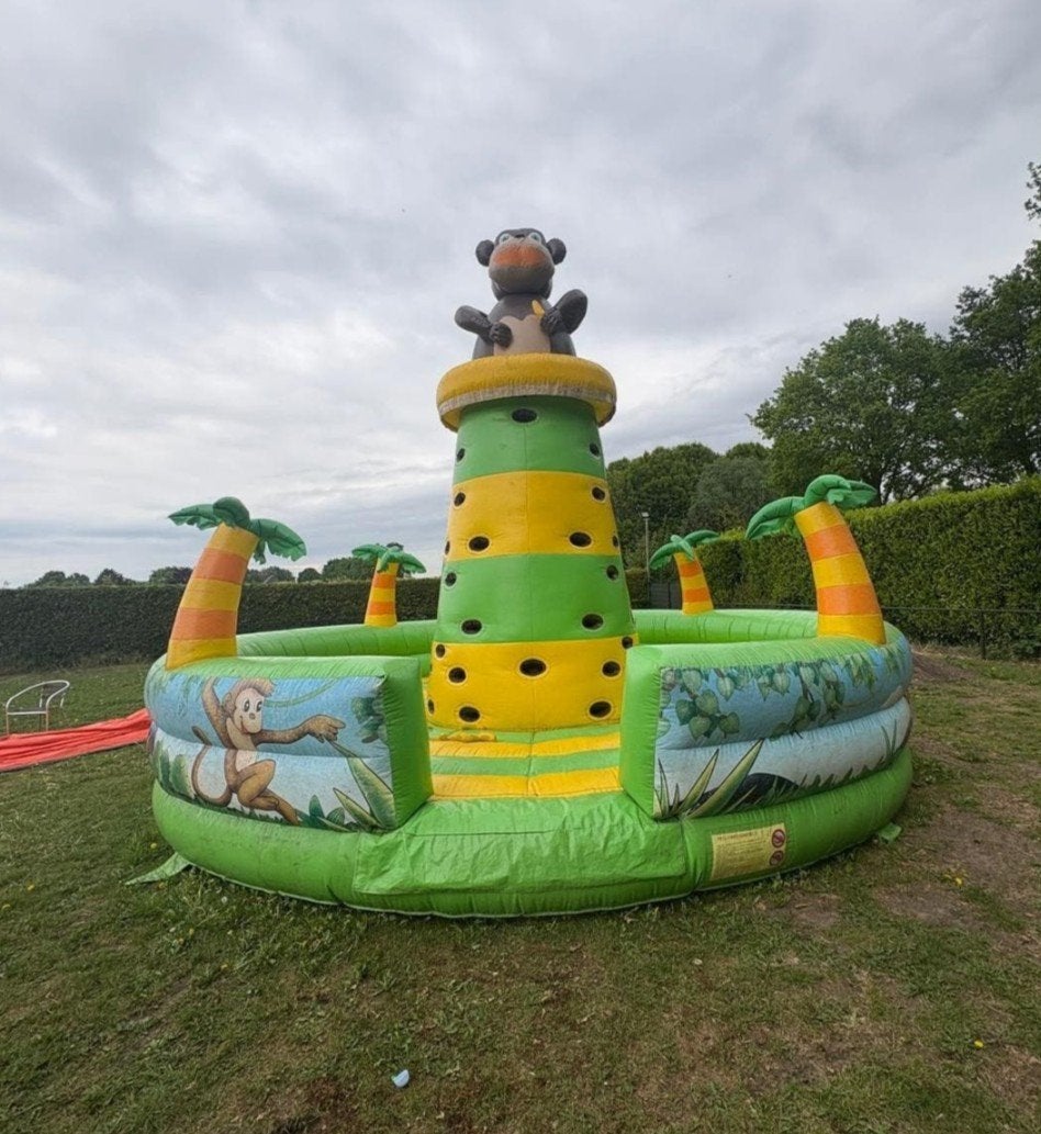 Super gave klimtoren te koop springkussen, Ophalen, Zo goed als nieuw, Carnaval