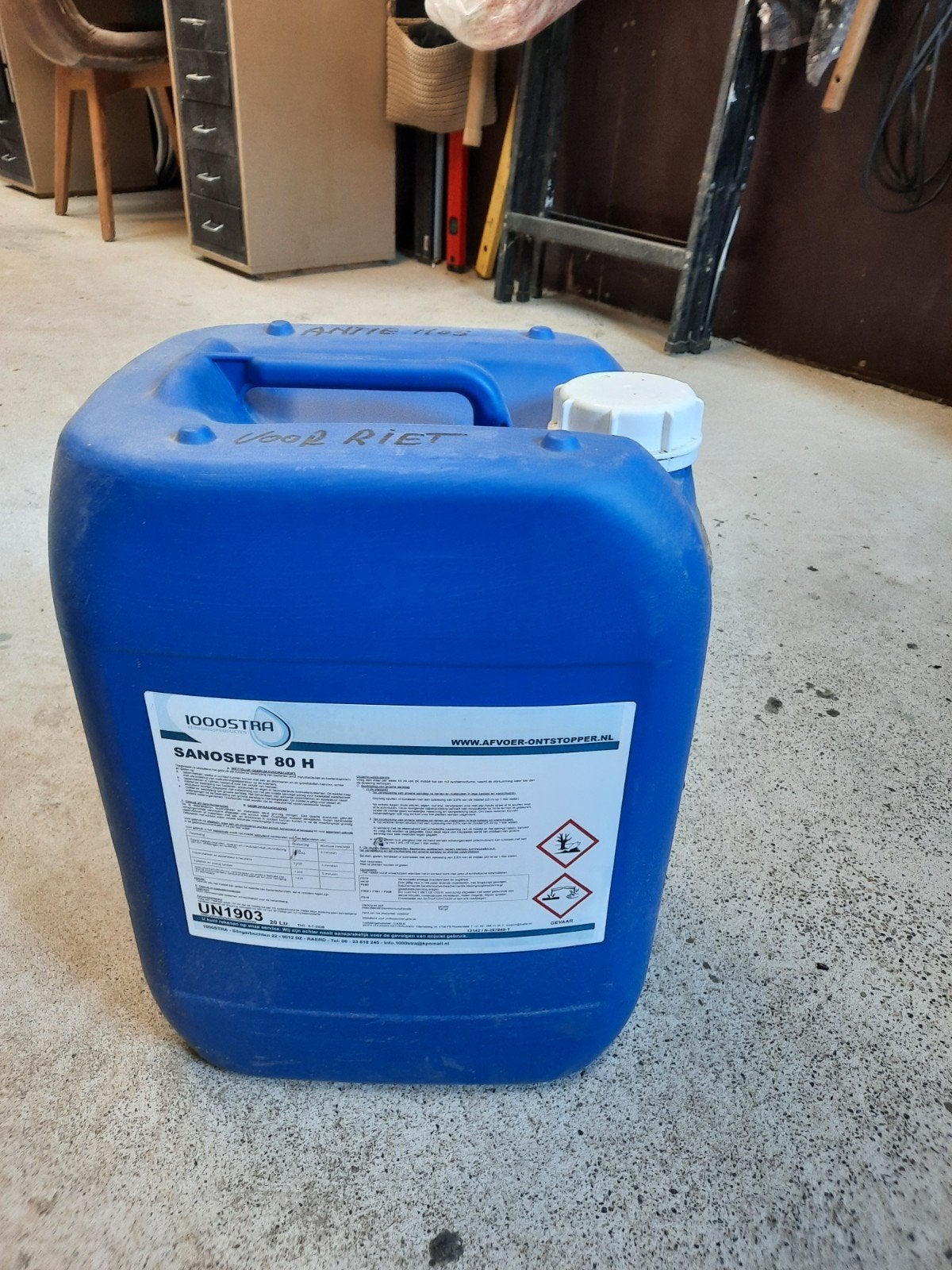 Sanosept 80h 20 liter gratis, Ophalen