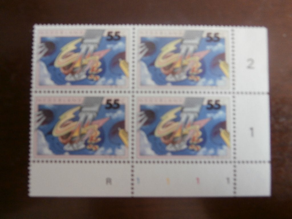NL 1993; PLAATFOUT 1462 PM in hoekblok LEES, Postzegels en Munten, Verzenden, Na 1940, Postfris