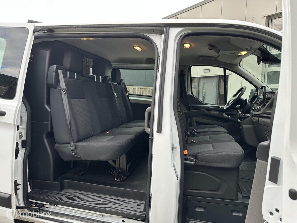 Ford Transit Custom 300 2.0 TDCI L2H1 Trend DC 6-Zits 1e eig, Stof, 4 cilinders, Wit, Origineel Nederlands
