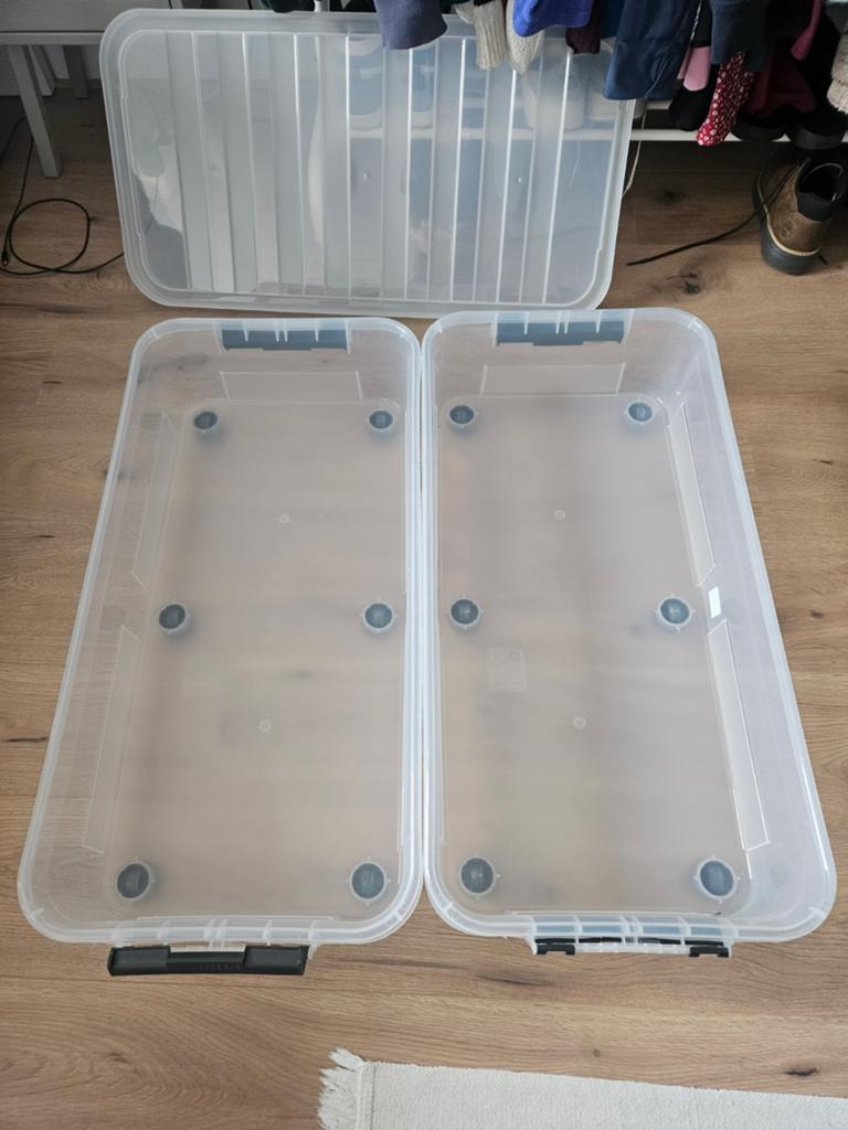Xenos opbergbox onder het bed, 36 Liter, 80x40x18cm, Ophalen