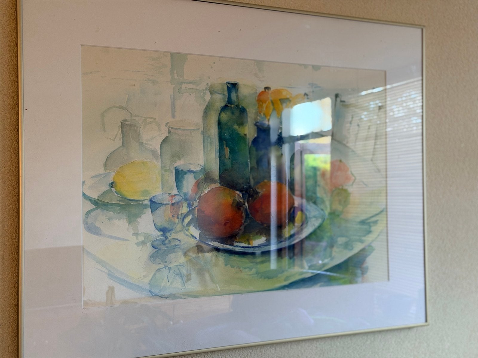 Originele Willy van Haart aquarel - Stilleven 85x65 cm, Antiek en Kunst, Ophalen, Stilleven, Impressionistisch, Aquarel