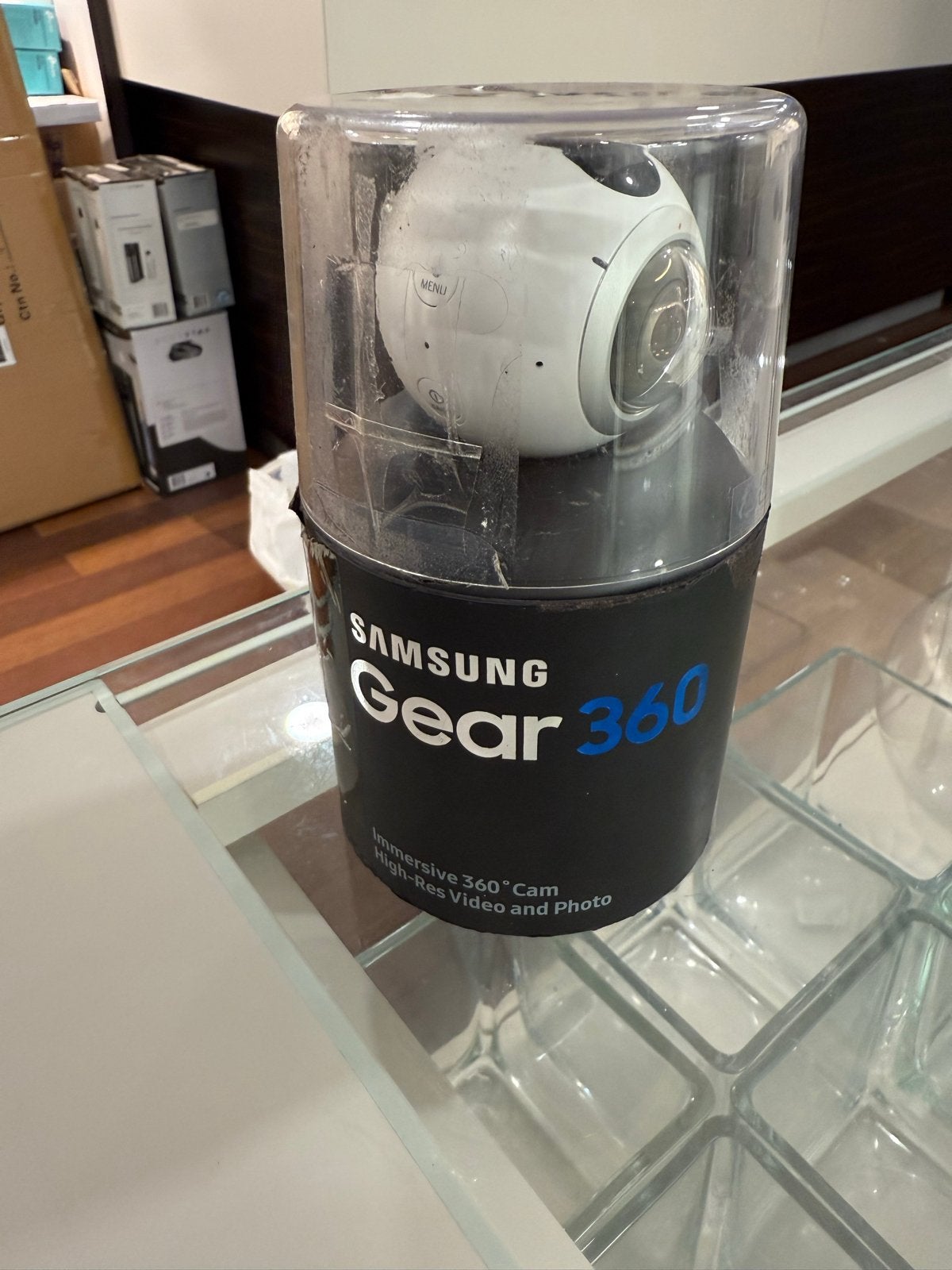 Samsung Gear 360 Camera - Immersive 360 Video en Foto, Audio, Tv en Foto, Overige typen, Ophalen of Verzenden, Zo goed als nieuw