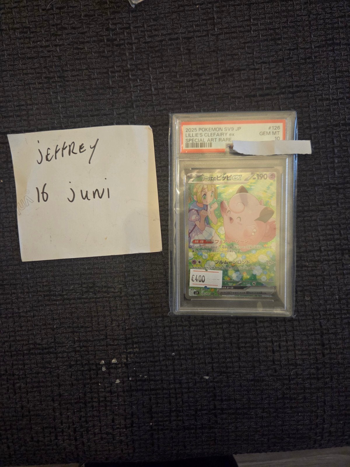 Lillie's clefairy 126 japans psa 10 Pokémon, Ophalen of Verzenden, Zo goed als nieuw