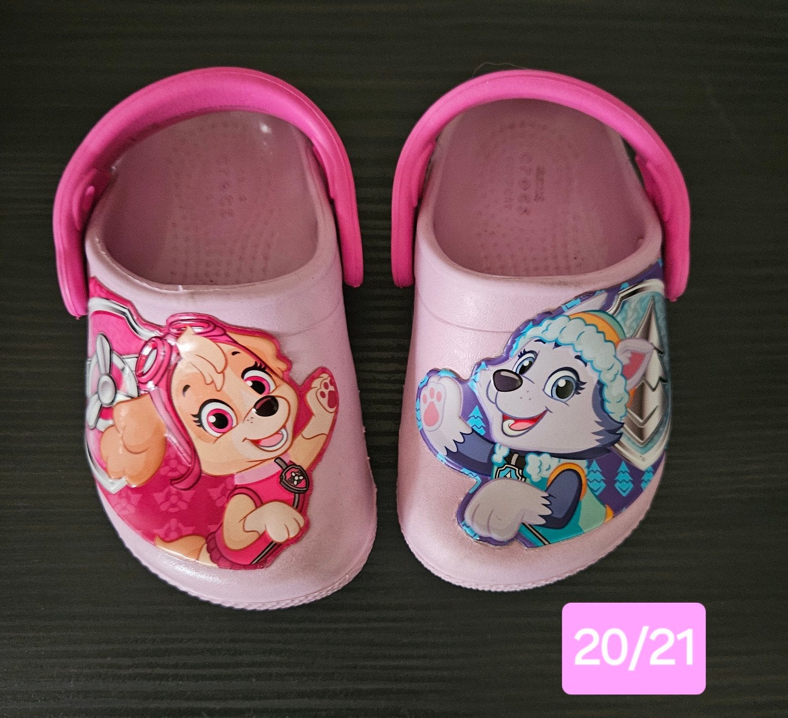 Paw Patrol Crocs Roze Maat 20/21 Skye Everest, Meisje, Schoenen, Ophalen of Verzenden, Zo goed als nieuw