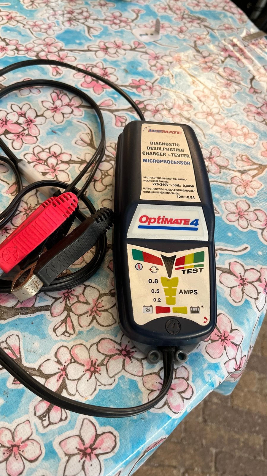 OptiMATE 4 Acculader en Tester - Diagnostisch en Desulfatere, Auto-onderdelen, Ophalen of Verzenden, Gebruikt, Universele onderdelen