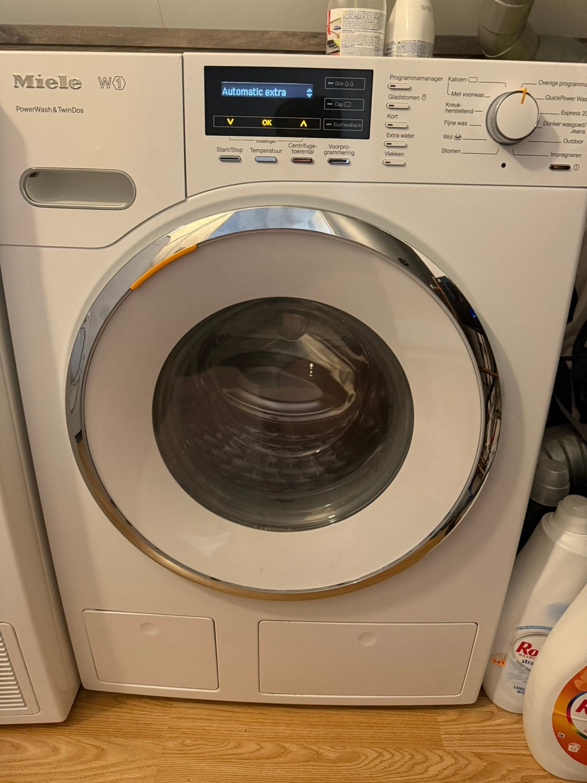 Miele W1 Powerwash & TwinsDos wasmachine (defect), Ophalen, Gebruikt, 8 tot 10 kg, 1600 toeren of meer