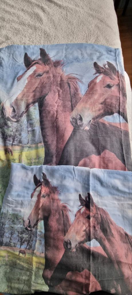 Eenpersoons Dekbedovertrek met Paardenprint, Ophalen of Verzenden, Eenpersoons, Dekbedovertrek