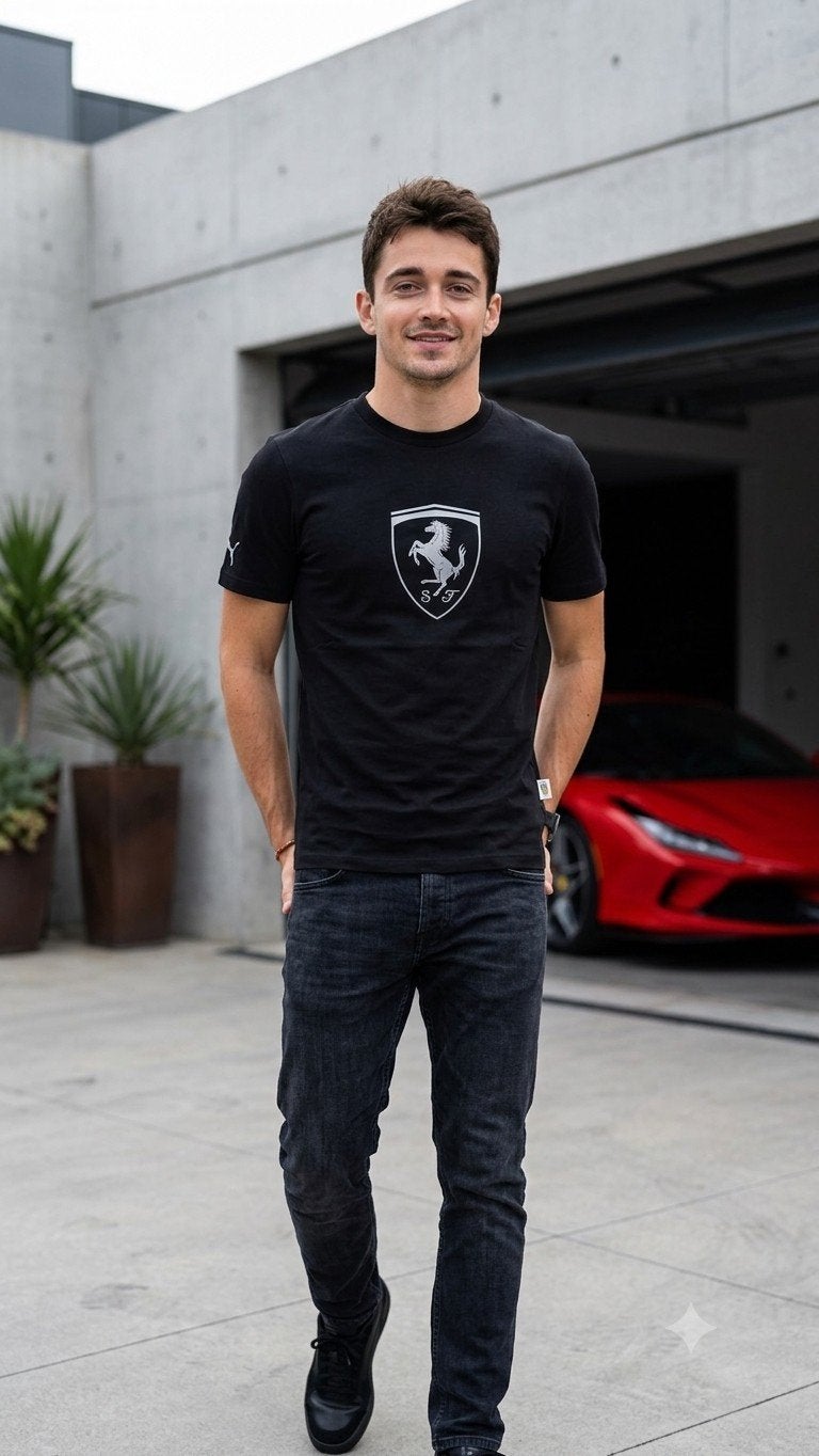 Ferrari T-shirt - Zwart met logo, Ferrari, Zwart, Overige maten, Ophalen of Verzenden
