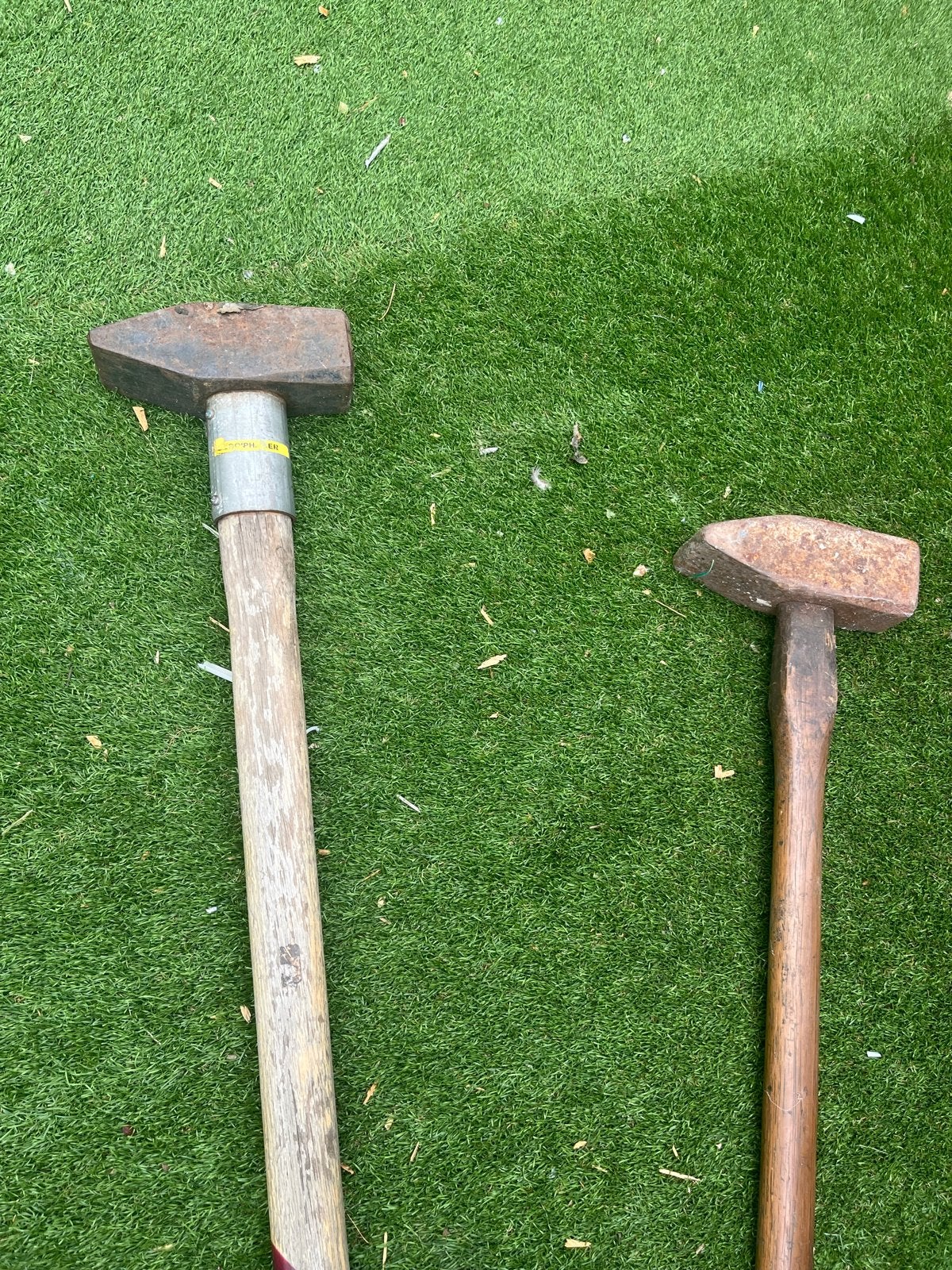 2x Voorhamer - Gebruikt maar functioneel, Doe-het-zelf en Verbouw, Gereedschap | Handgereedschap, Ophalen, Gebruikt, Hamer