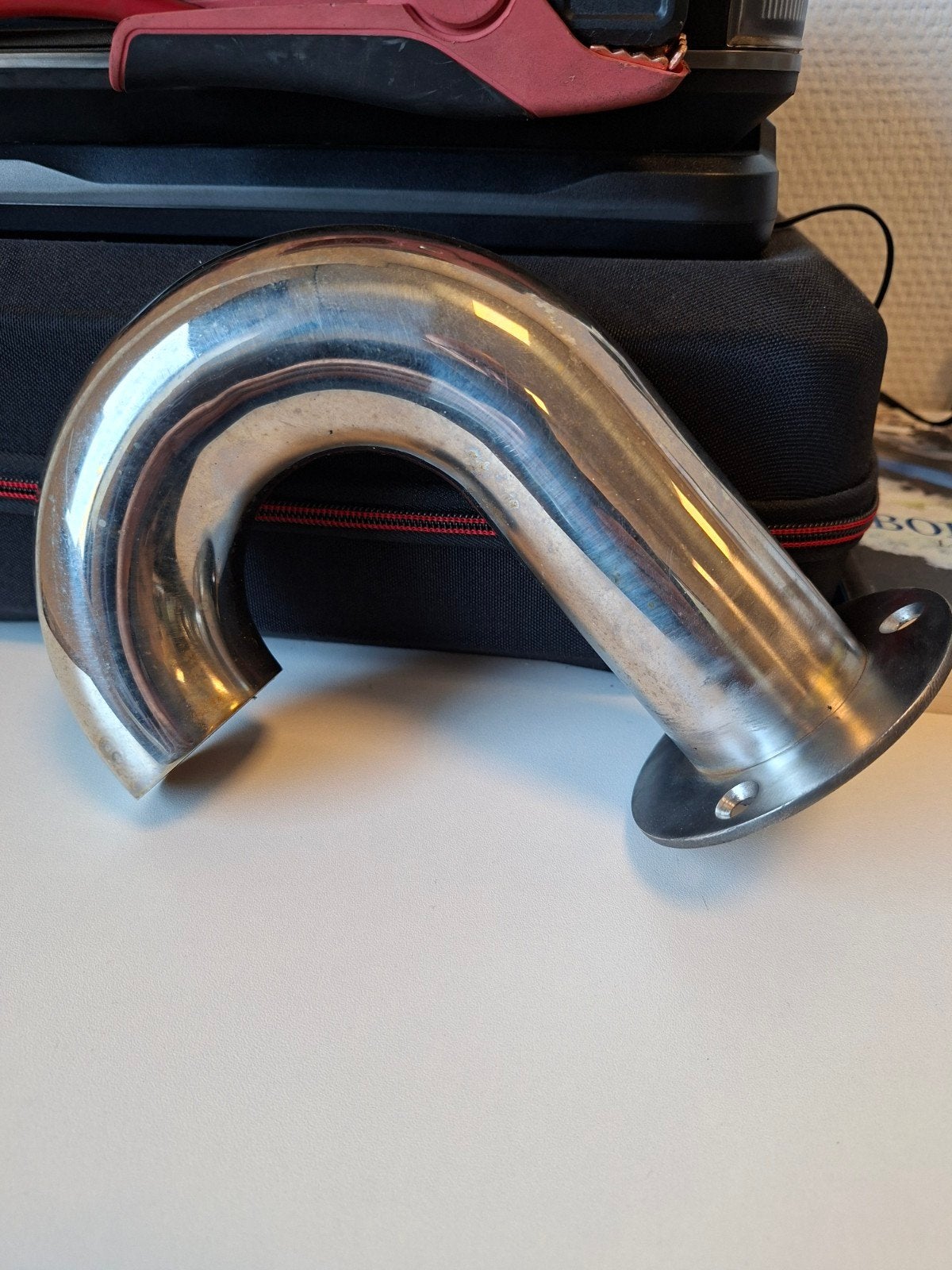 rvs dakdoorvoer diameter 4,6 cm, Ophalen of Verzenden, Gebruikt, Motor en Techniek