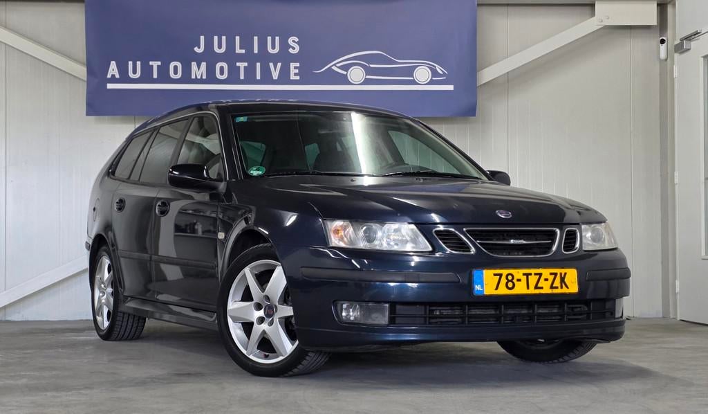 Saab 9-3 Sport Estate 2.0t Linear Hirsch Performance 195PK G, Auto's, 1998 cc, Gebruikt, Zwart, 4 cilinders