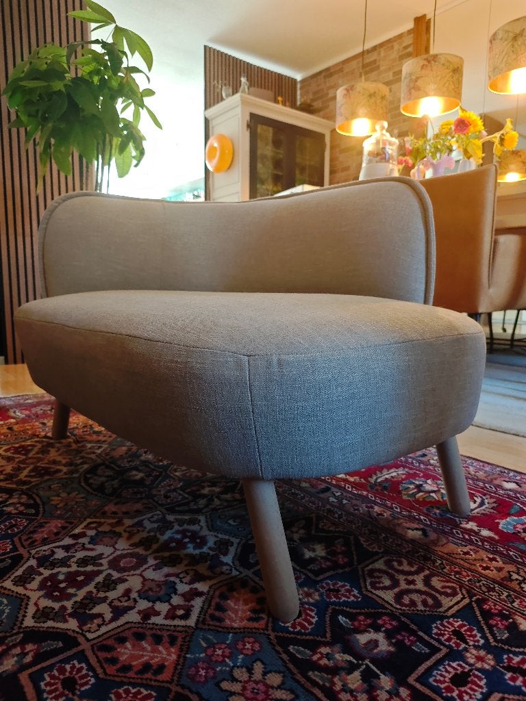 Chaise fauteuil van Woood - 1.5 zits Loveseat, Ophalen, 75 tot 100 cm, Zo goed als nieuw, Stof