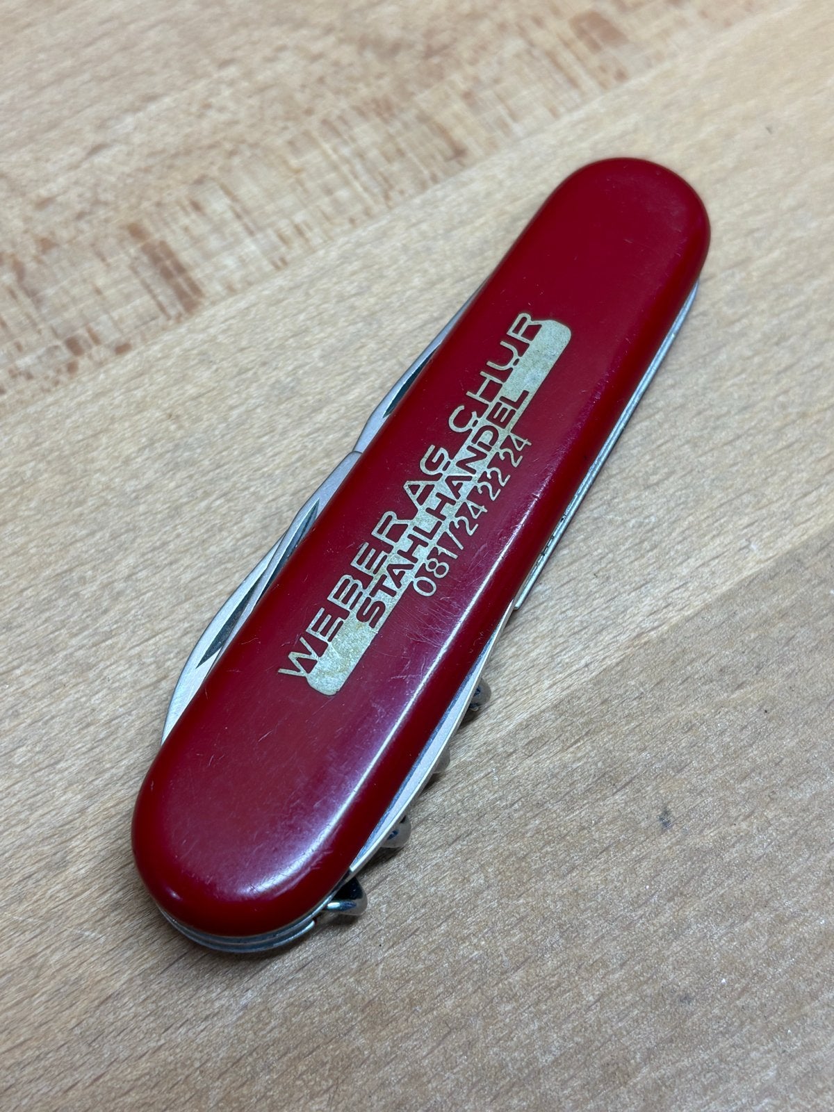 Victorinox Zakmes - WEBER AG CHUR STAHLHANDEL, Caravans en Kamperen, Gebruikt, Ophalen of Verzenden, V, V
