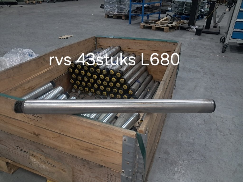 RVS transportrollen Ø50mm, Ophalen, Gebruikt
