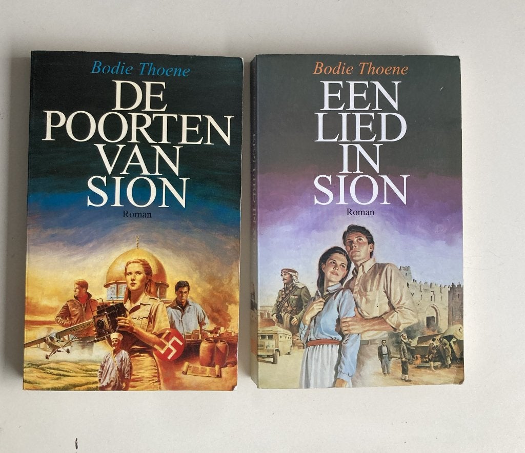 De poorten van Sion/Een lied in Sion, Ophalen of Verzenden, Gelezen, Bodie Thoene