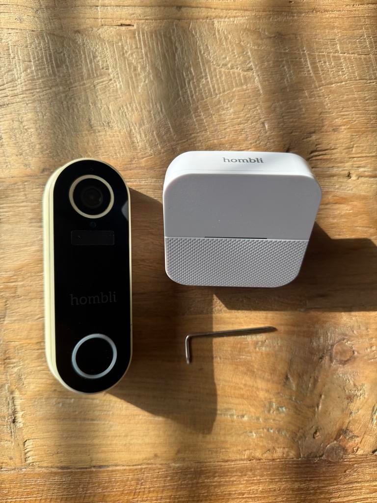 Hombli Smart Deurbel met Chime, Accu & Oplaadkabel, Verzenden, Bewegingsdetectiesensor, Gebruikt, Draadloos