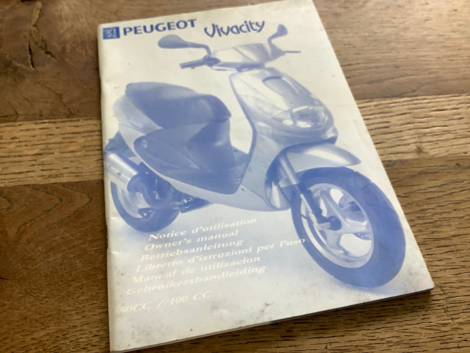 Peugeot Vivacity Gebruikershandleiding 50cc / 100cc.  (3), Verzenden