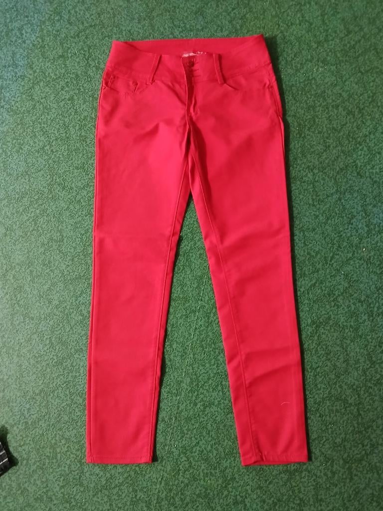 4) My Christy rode stretch broek maat 40, Maat 38/40 (M), Ophalen of Verzenden, Zo goed als nieuw, Lang