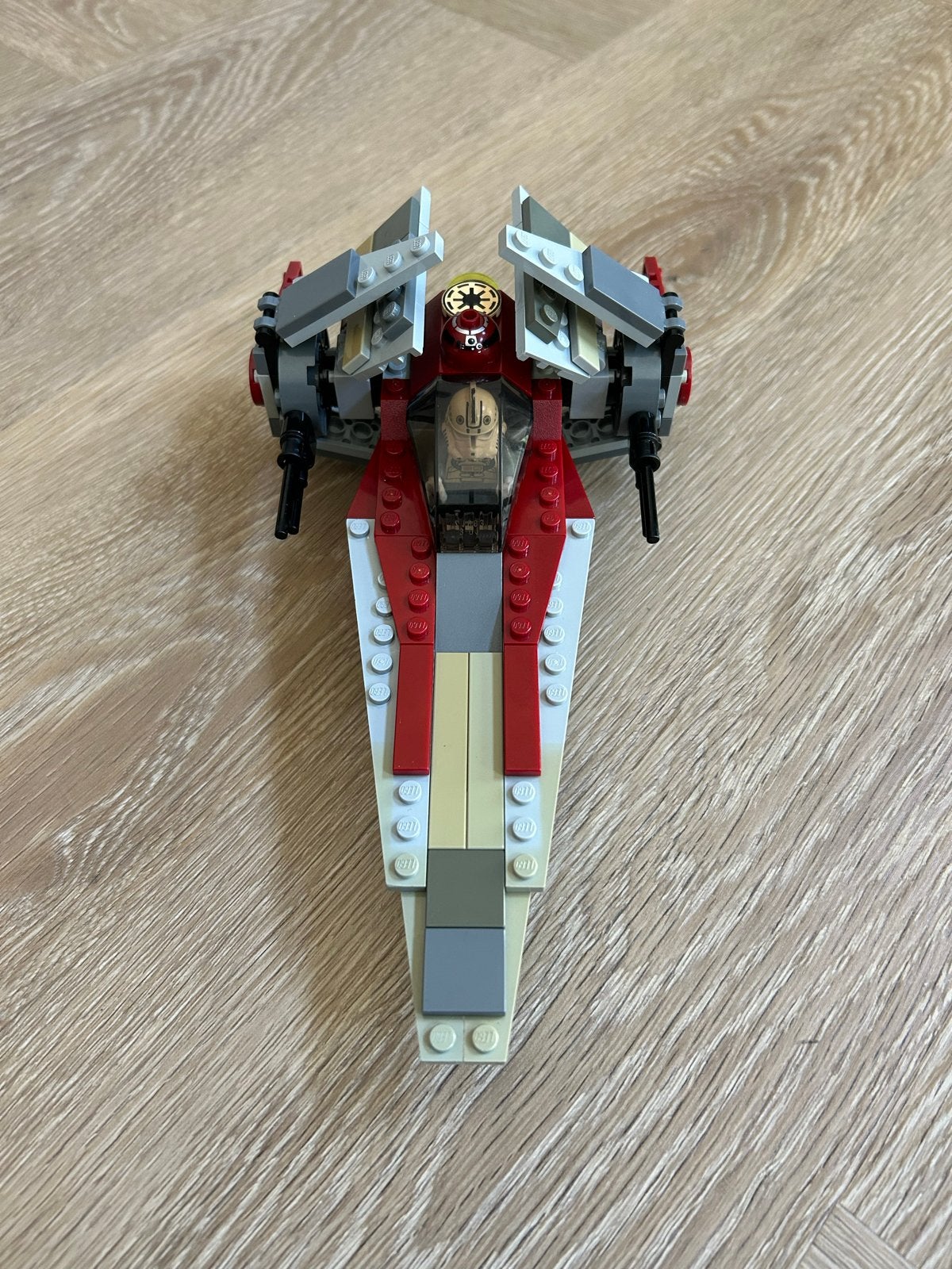LEGO Star Wars set 6205 V-Wing Fighter COMPLEET, Ophalen of Verzenden, Zo goed als nieuw, Overige merken