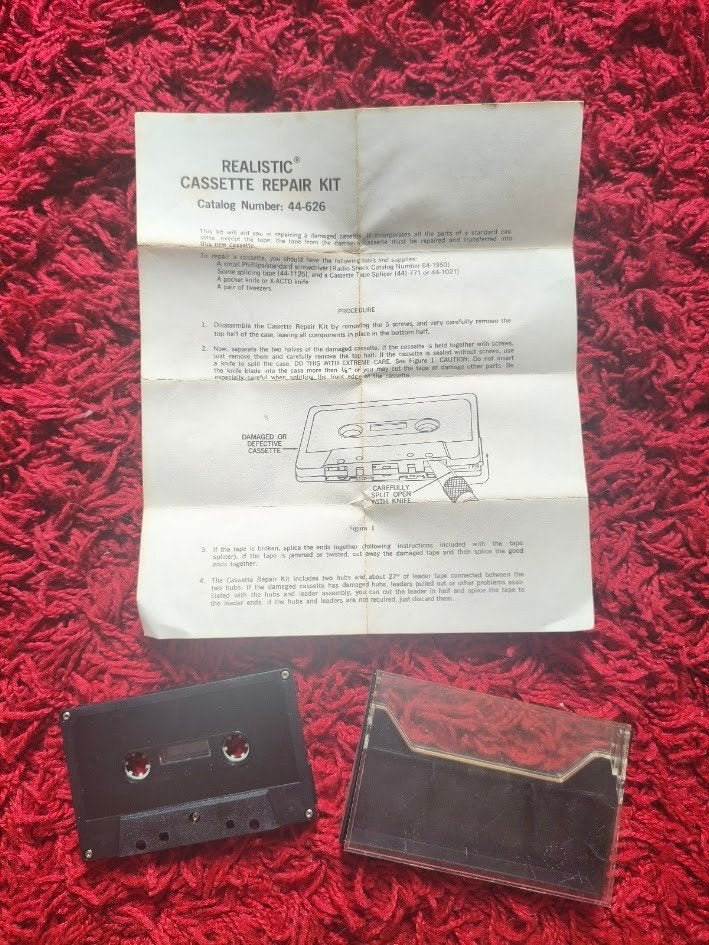 Realistic cassette repair kit ( Incompleet ), Ophalen of Verzenden, Gebruikt, 1 bandje, Toebehoren
