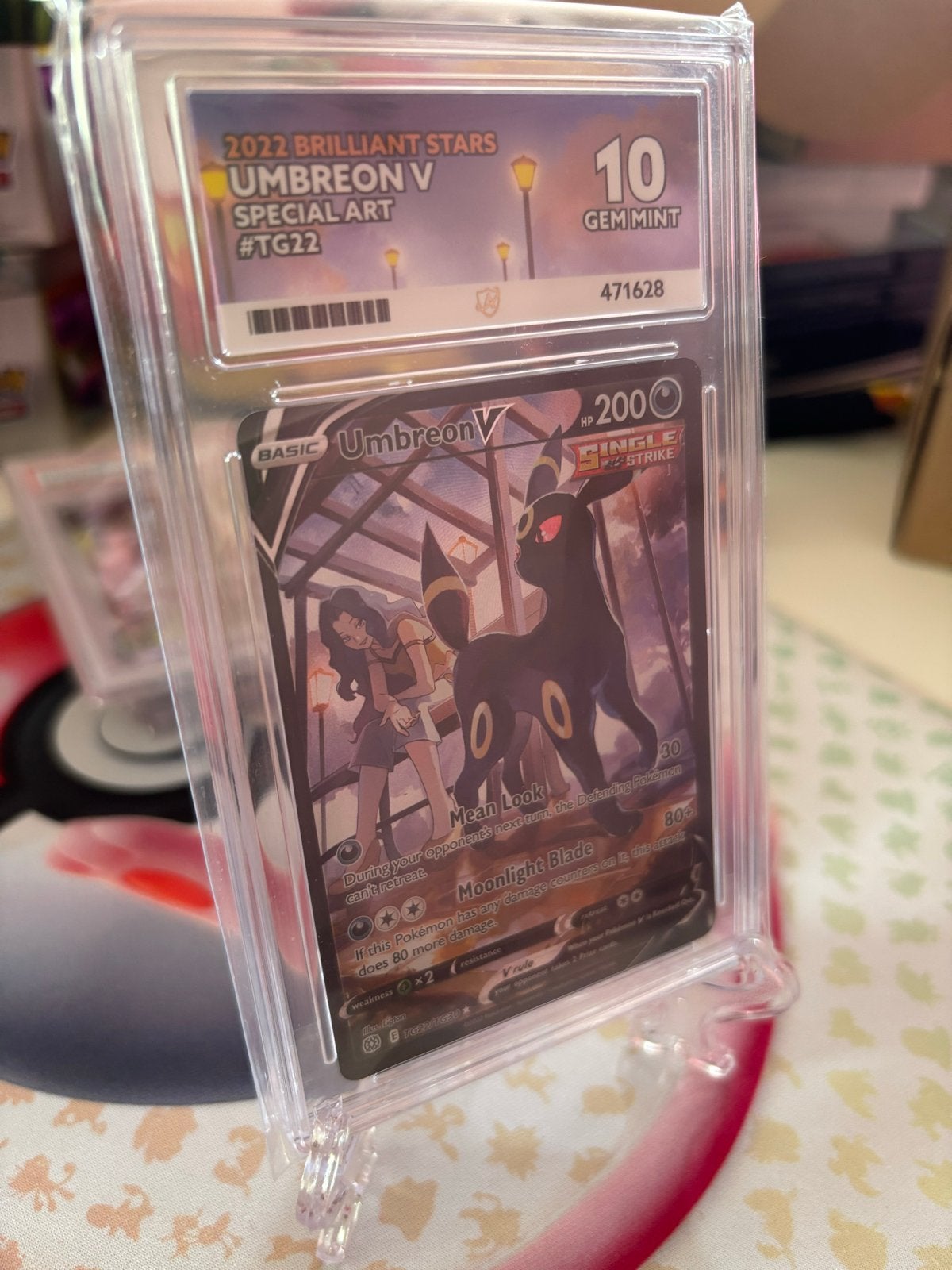 Umbreon V Special Art TG22 Ace 10 Gem Mint Pokémon Kaart, Ophalen of Verzenden, Nieuw, Losse kaart