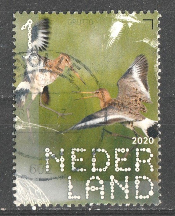 283 N beleef de natuur 2020  Grutto, Verzenden, Na 1940, Gestempeld