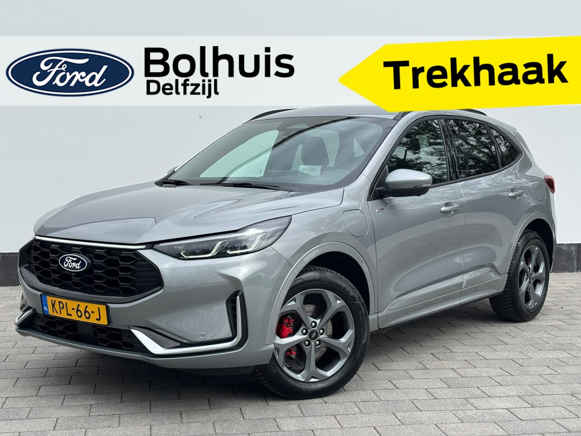 Ford Kuga 2.5 PHEV 243 pk ST-Line X | AGR stoelen | Adapt Cr, Auto's, 14 kWh, Gebruikt, Zwart, Plug-in hybride