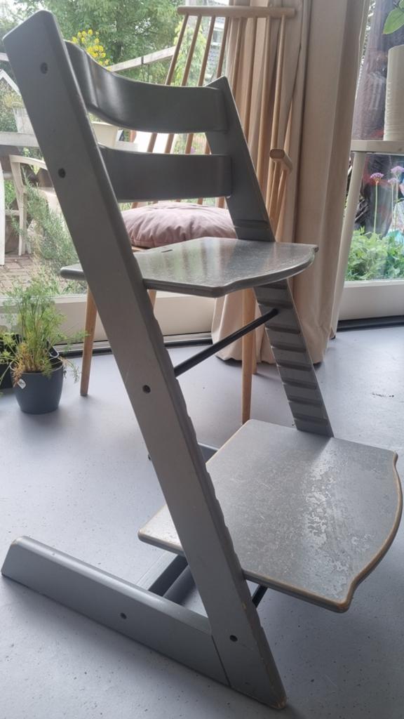 Stokke Tripp Trapp storm grey, Ophalen, Gebruikt, Meegroeistoel