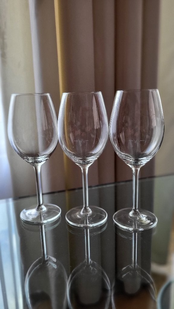 Set van 3 wijnglazen Royal Leerdam Hoogte 20,5 cm, Antiek en Kunst, Ophalen of Verzenden