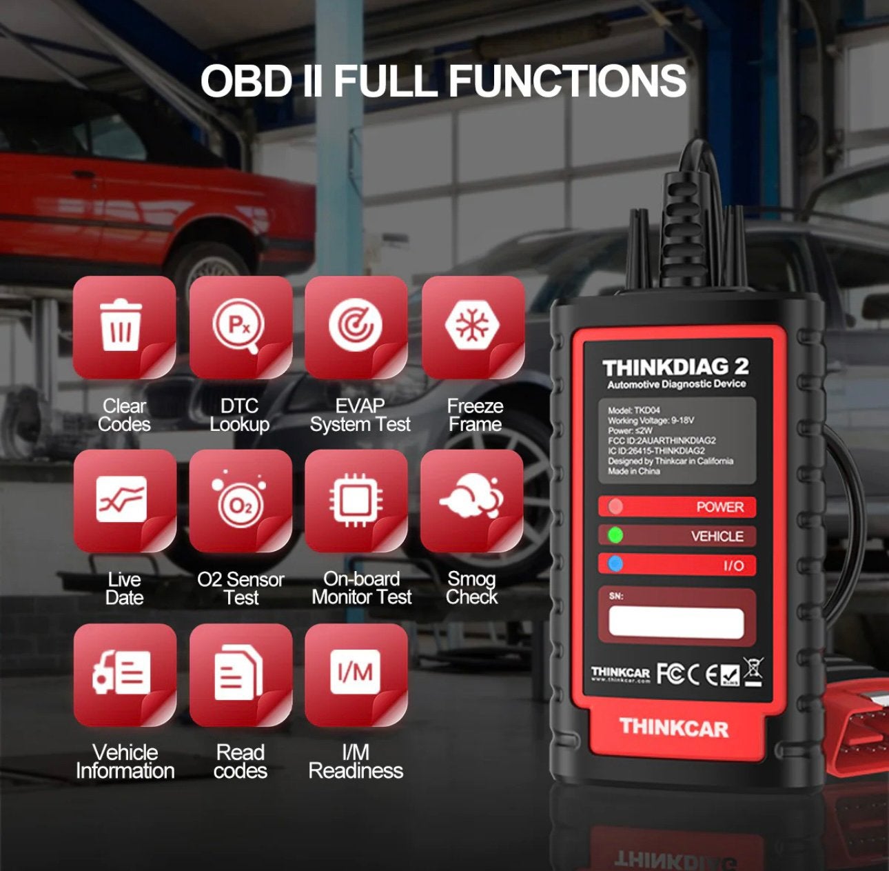 Thinkcar thinkdiag 2 diagnose service onderhoud reset tool, Ophalen of Verzenden