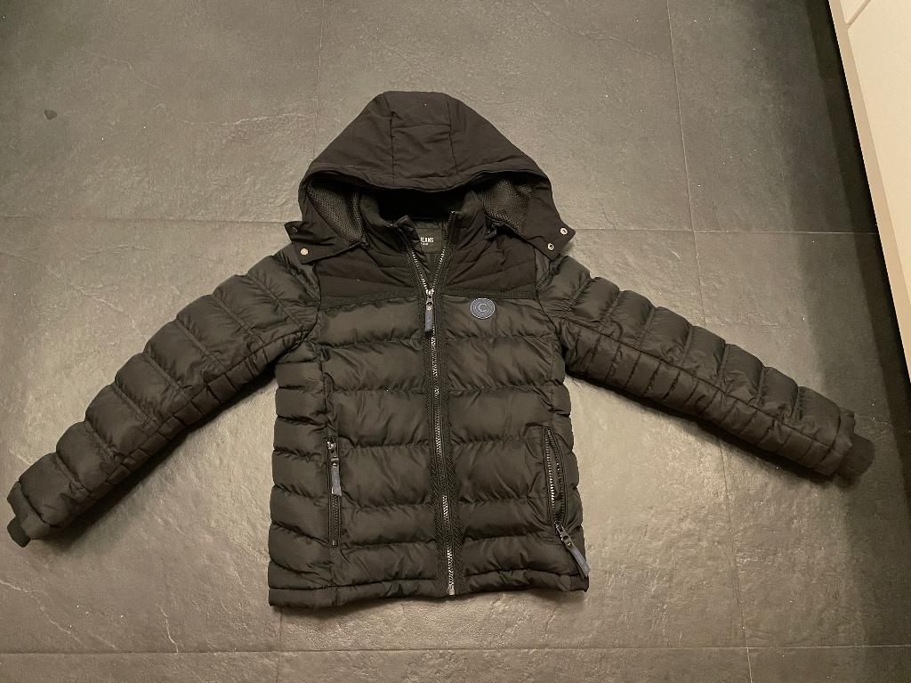 Cars jeans zwarte winterjas maat 140 (10), Ophalen of Verzenden, Zo goed als nieuw, Jas, Jongen