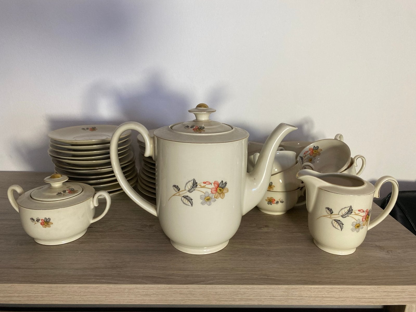 Vintage Bareuther Bavaria Koffie/Theeservies - Bloemen, Ophalen of Verzenden