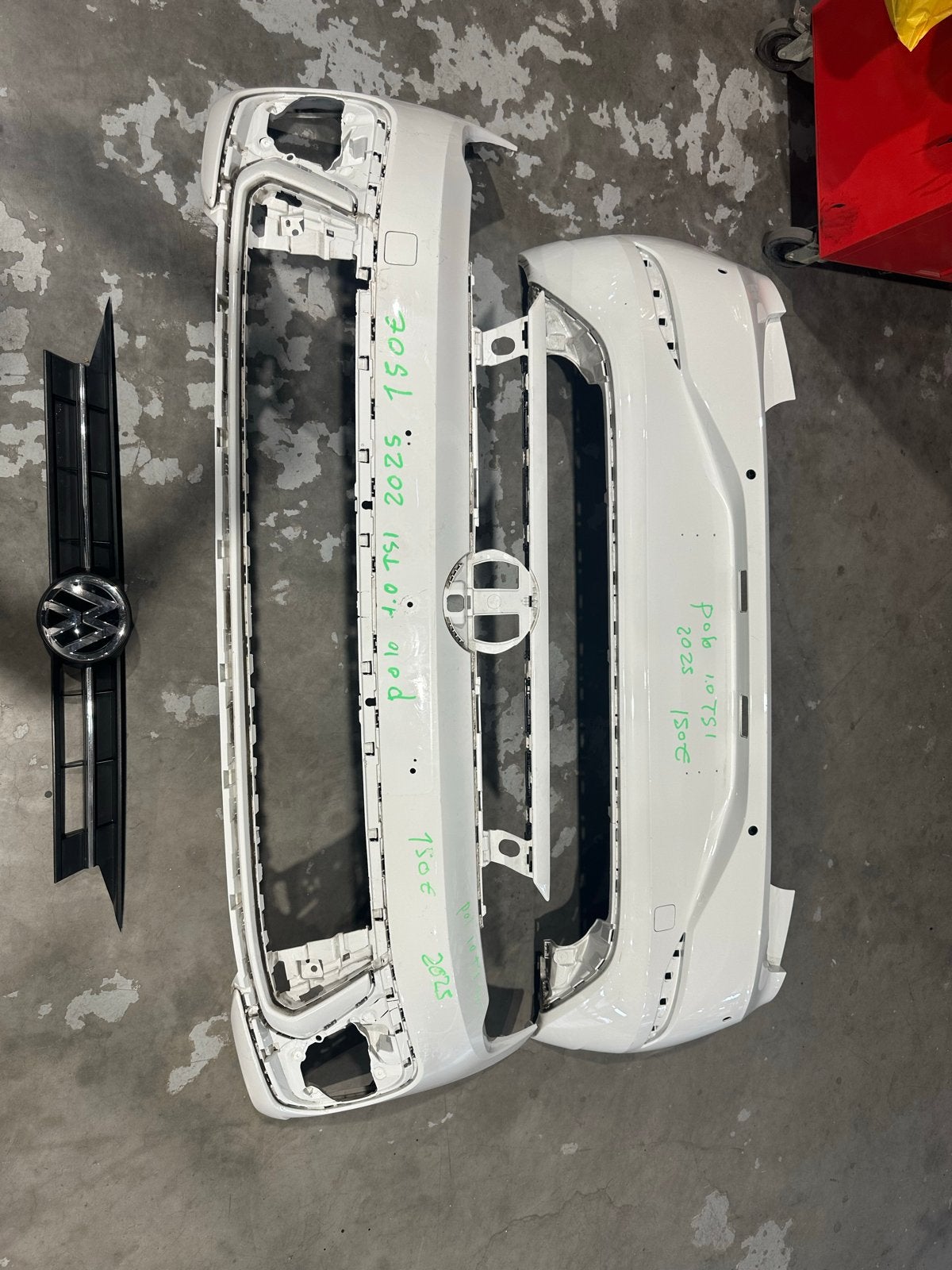 Volkswagen Polo 6R Bumper Voorzijde Wit (2018-2020), Auto-onderdelen, Nieuw, Ophalen of Verzenden, Bumper, Volkswagen